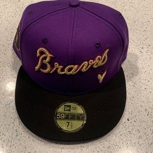 Atlanta Braves New Era hat. Crown Royal Edition.